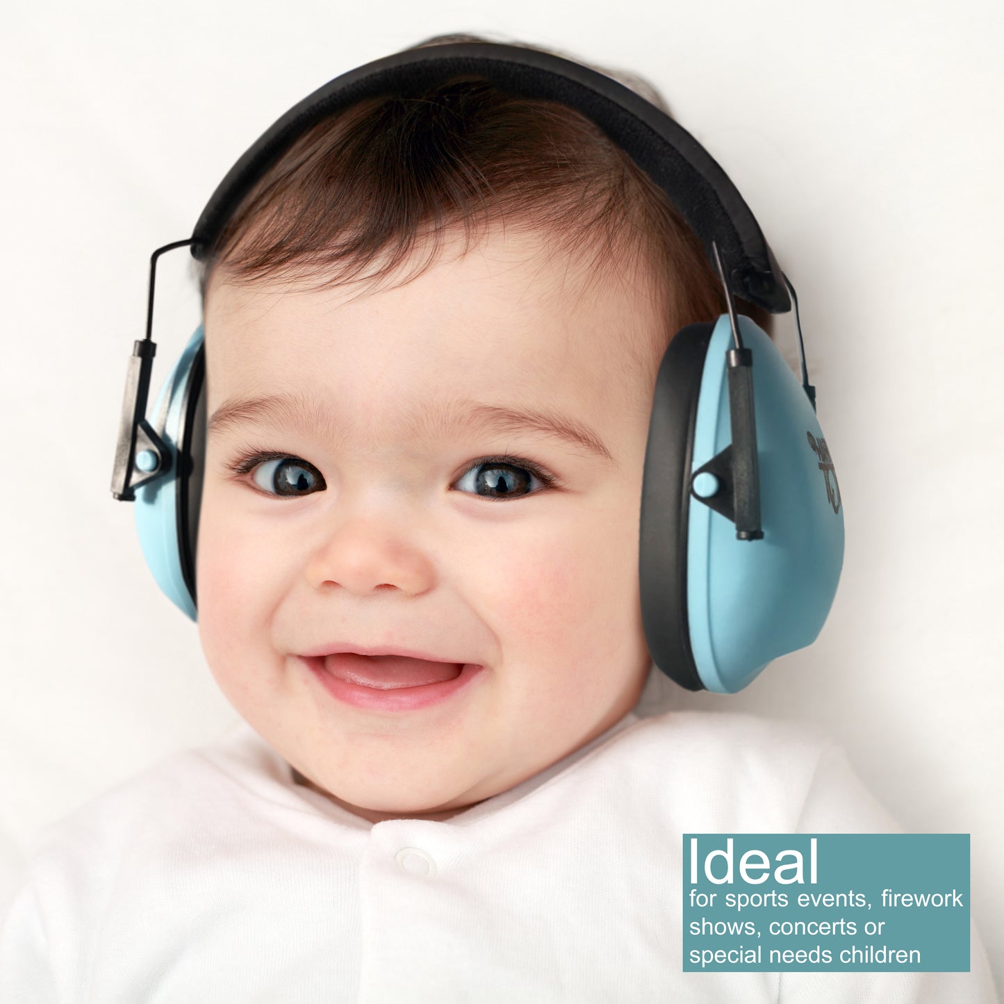 Noise Cancelling Headphones for Kids, Adjustable Baby Ear Protection Earmuffs with Ergonomic Design (Blue)
