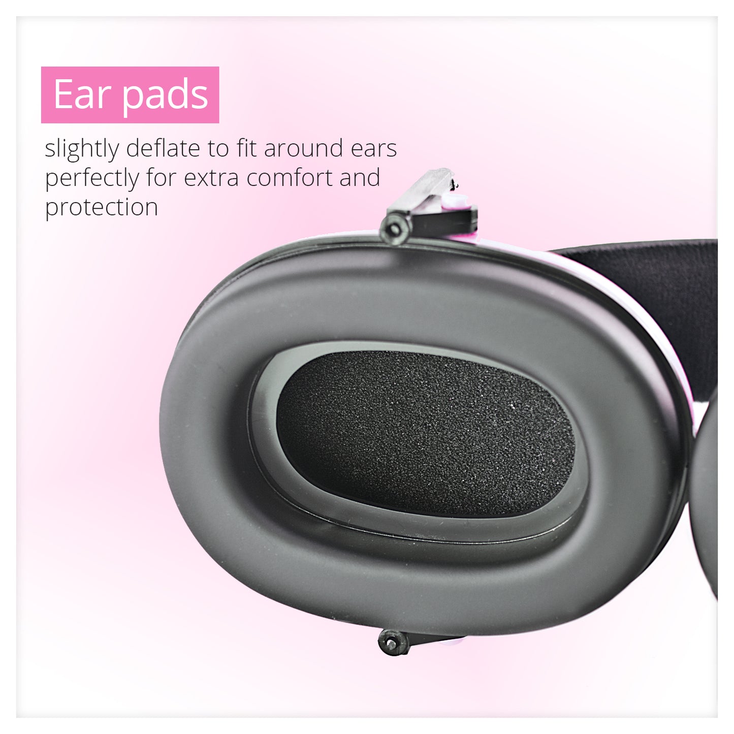 Noise Cancelling Headphones for Kids, Adjustable Baby Ear Protection Earmuffs with Ergonomic Design (Pink)
