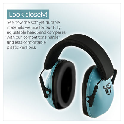 Noise Cancelling Headphones for Kids, Adjustable Baby Ear Protection Earmuffs with Ergonomic Design (Blue)