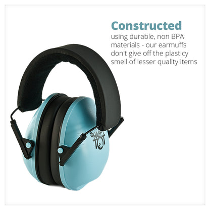 Noise Cancelling Headphones for Kids, Adjustable Baby Ear Protection Earmuffs with Ergonomic Design (Blue)