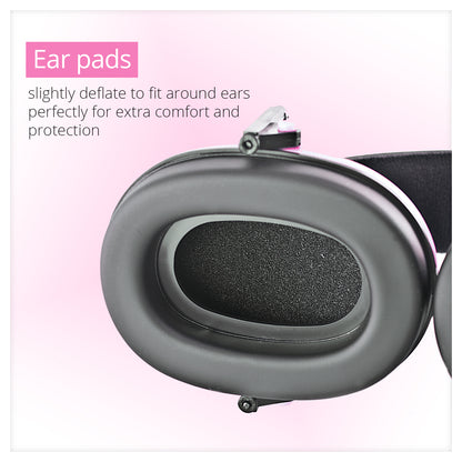 Noise Cancelling Headphones for Kids, Adjustable Baby Ear Protection Earmuffs with Ergonomic Design (Pink)