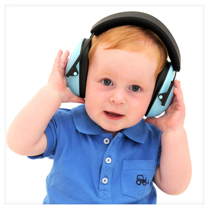 Noise Cancelling Headphones for Kids, Adjustable Baby Ear Protection Earmuffs with Ergonomic Design (Blue)