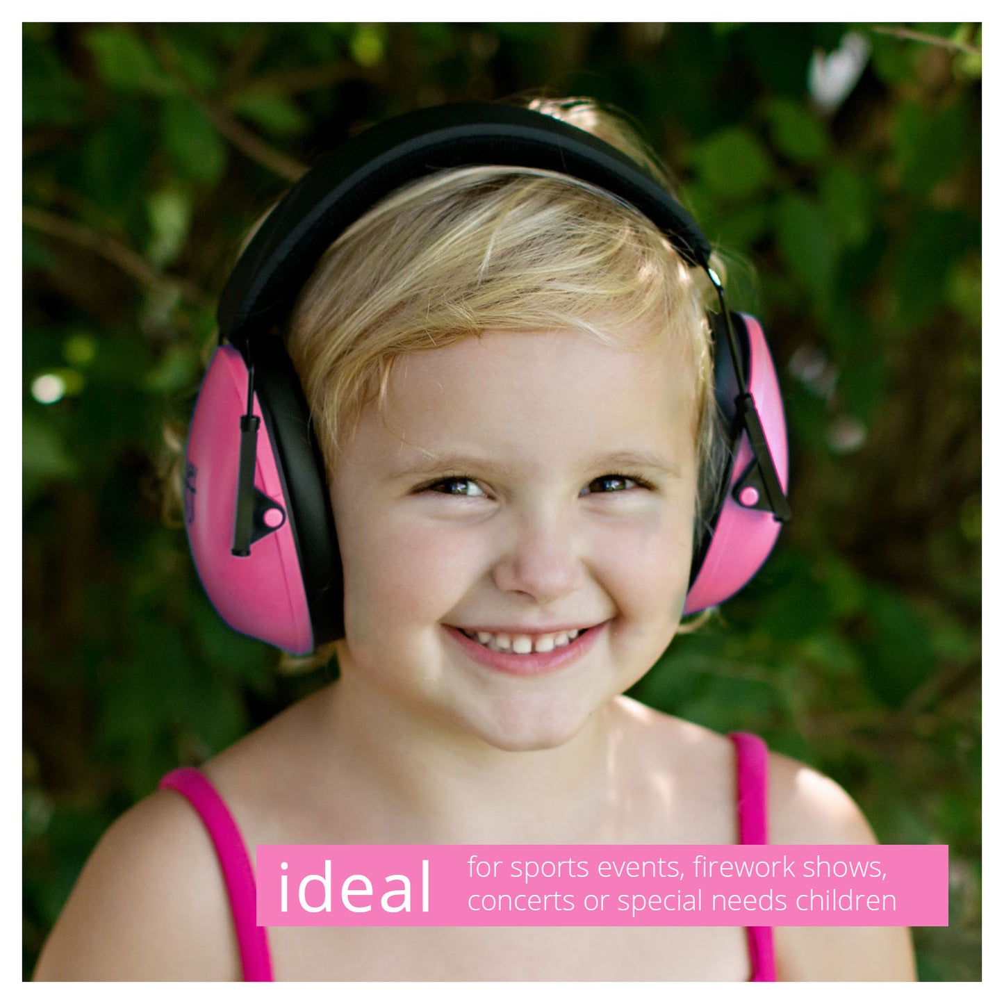 Noise Cancelling Headphones for Kids, Adjustable Baby Ear Protection Earmuffs with Ergonomic Design (Pink)